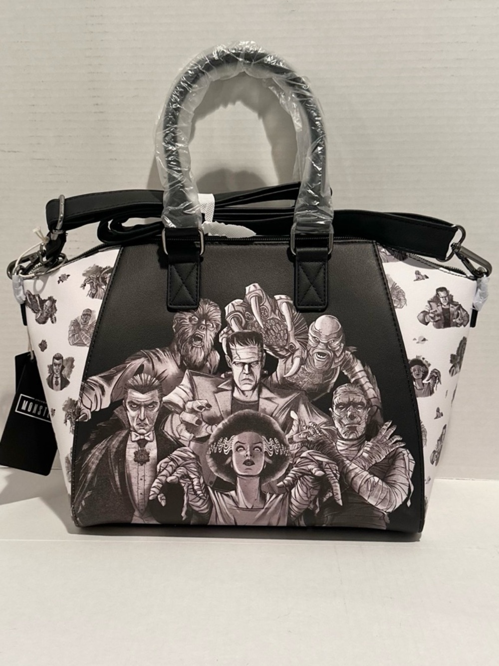 Loungefly NWT Universal Monsters Satchel Bag & Tech Wallet - Picture 2 of 9